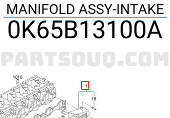 Hyundai / KIA 0K65B13100A MANIFOLD ASSY-INTAKE