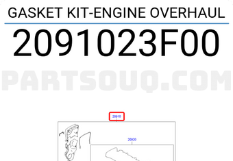 Hyundai / KIA 2091023F00 GASKET KIT-ENGINE OVERHAUL