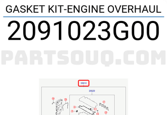 Hyundai / KIA 2091023G00 GASKET KIT-ENGINE OVERHAUL