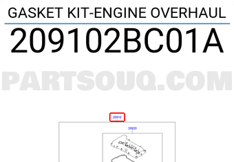 Hyundai / KIA 209102BC01A GASKET KIT-ENGINE OVERHAUL