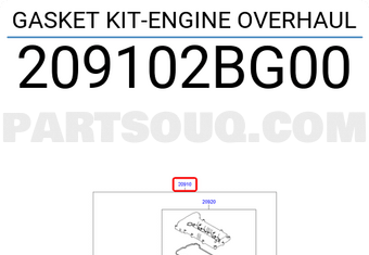 Hyundai / KIA 209102BG00 GASKET KIT-ENGINE OVERHAUL