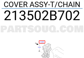 Hyundai / KIA 213502B702 COVER ASSY-T/CHAIN
