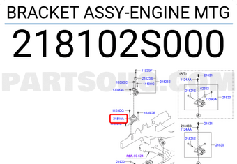 Hyundai / KIA 218102S000 BRACKET ASSY-ENGINE MTG