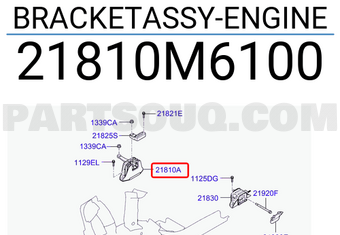 Hyundai / KIA 21810M6100 BRACKETASSY-ENGINE