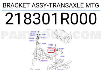 Hyundai / KIA 218301R000 BRACKET ASSY-TRANSAXLE MTG
