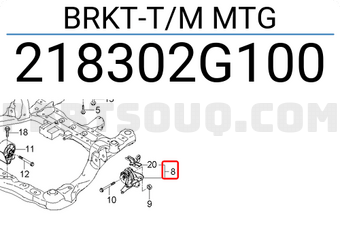 Hyundai / KIA 218302G100 BRKT-T/M MTG