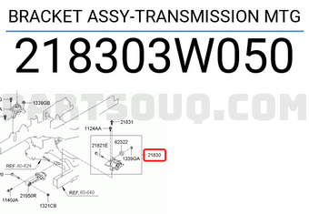 Hyundai / KIA 218303W050 BRACKET ASSY-TRANSMISSION MTG