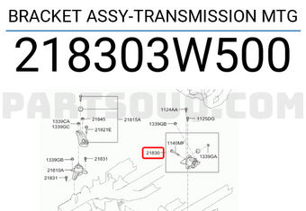Hyundai / KIA 218303W500 BRACKET ASSY-TRANSMISSION MTG