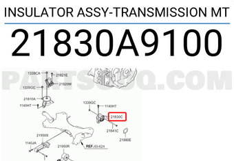 Hyundai / KIA 21830A9100 INSULATOR ASSY-TRANSMISSION MT