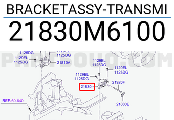Hyundai / KIA 21830M6100 BRACKETASSY-TRANSMI