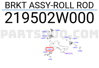 Hyundai / KIA 219502W000 BRKT ASSY-ROLL ROD