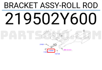 Hyundai / KIA 219502Y600 BRACKET ASSY-ROLL ROD