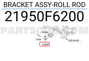Hyundai / KIA 21950F6200 BRACKET ASSY-ROLL ROD