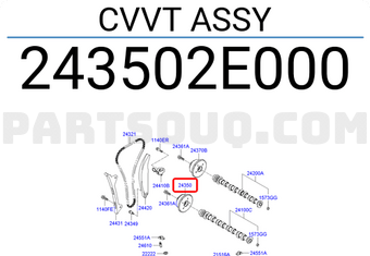 Hyundai / KIA 243502E000 CVVT ASSY