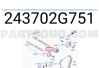 Hyundai / KIA 243702G751 CVVT ASSY-EXHAUST