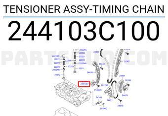 Hyundai / KIA 244103C100 TENSIONER ASSY-TIMING CHAIN