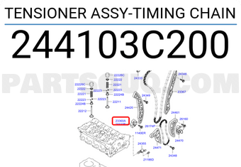 Hyundai / KIA 244103C200 TENSIONER ASSY-TIMING CHAIN