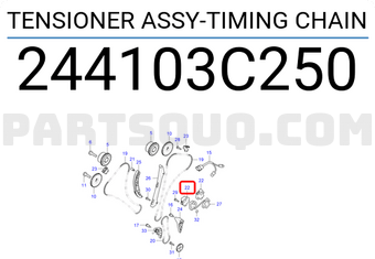 Hyundai / KIA 244103C250 TENSIONER ASSY-TIMING CHAIN