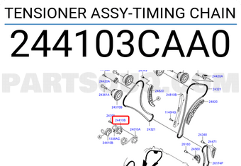 Hyundai / KIA 244103CAA0 TENSIONER ASSY-TIMING CHAIN