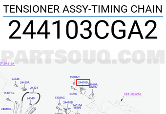 Hyundai / KIA 244103CGA2 TENSIONER ASSY-TIMING CHAIN