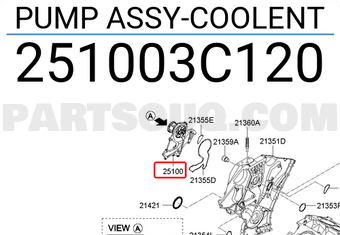 Hyundai / KIA 251003C120 PUMP ASSY-COOLENT