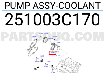 Hyundai / KIA 251003C170 PUMP ASSY-COOLANT