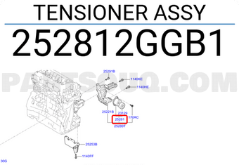 Hyundai / KIA 252812GGB1 TENSIONER ASSY