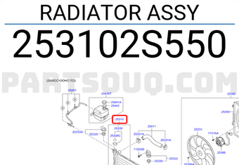 Hyundai / KIA 253102S550 RADIATOR ASSY