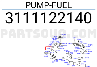 Hyundai / KIA 3111122140 PUMP-FUEL
