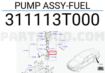 Hyundai / KIA 311113T000 PUMP ASSY-FUEL