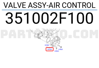 Hyundai / KIA 351002F100 VALVE ASSY-AIR CONTROL
