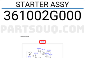 Hyundai / KIA 361002G000 STARTER ASSY