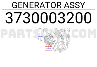 Hyundai / KIA 3730003200 GENERATOR ASSY