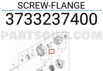 Hyundai / KIA 3733237400 SCREW-FLANGE
