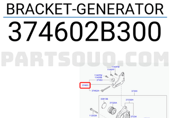 Hyundai / KIA 374602B300 BRACKET-GENERATOR