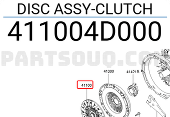 Hyundai / KIA 411004D000 DISC ASSY-CLUTCH