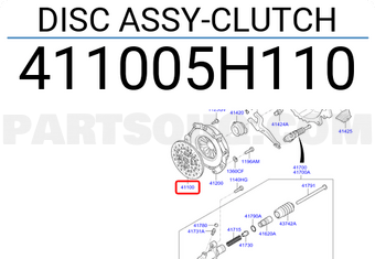 Hyundai / KIA 411005H110 DISC ASSY-CLUTCH
