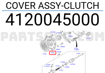 Hyundai / KIA 4120045000 COVER ASSY-CLUTCH