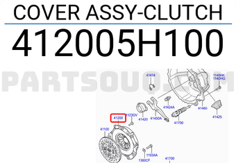 Hyundai / KIA 412005H100 COVER ASSY-CLUTCH