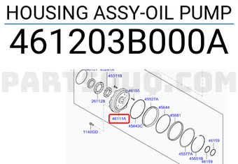 Hyundai / KIA 461203B000A HOUSING ASSY-OIL PUMP