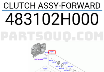 Hyundai / KIA 483102H000 CLUTCH ASSY-FORWARD
