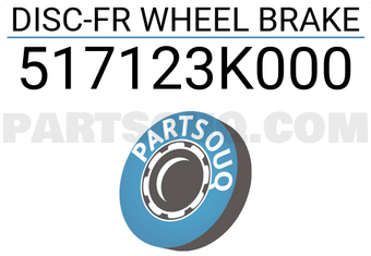 Hyundai / KIA 517123K000 DISC-FR WHEEL BRAKE