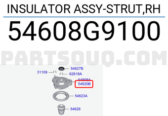Hyundai / KIA 54608G9100 INSULATOR ASSY-STRUT,RH