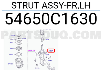 Hyundai / KIA 54650C1630 STRUT ASSY-FR,LH