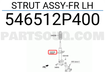 Hyundai / KIA 546512P400 STRUT ASSY-FR LH