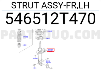 Hyundai / KIA 546512T470 STRUT ASSY-FR,LH