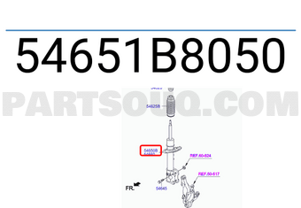 Hyundai / KIA 54651B8050 STRUT ASSY-FR,LH (W/O OIL)
