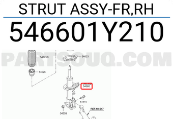 Hyundai / KIA 546601Y210 STRUT ASSY-FR,RH