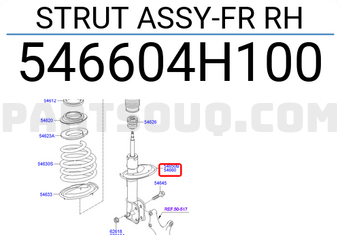 Hyundai / KIA 546604H100 STRUT ASSY-FR RH
