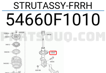 Hyundai / KIA 54660F1010 STRUTASSY-FRRH